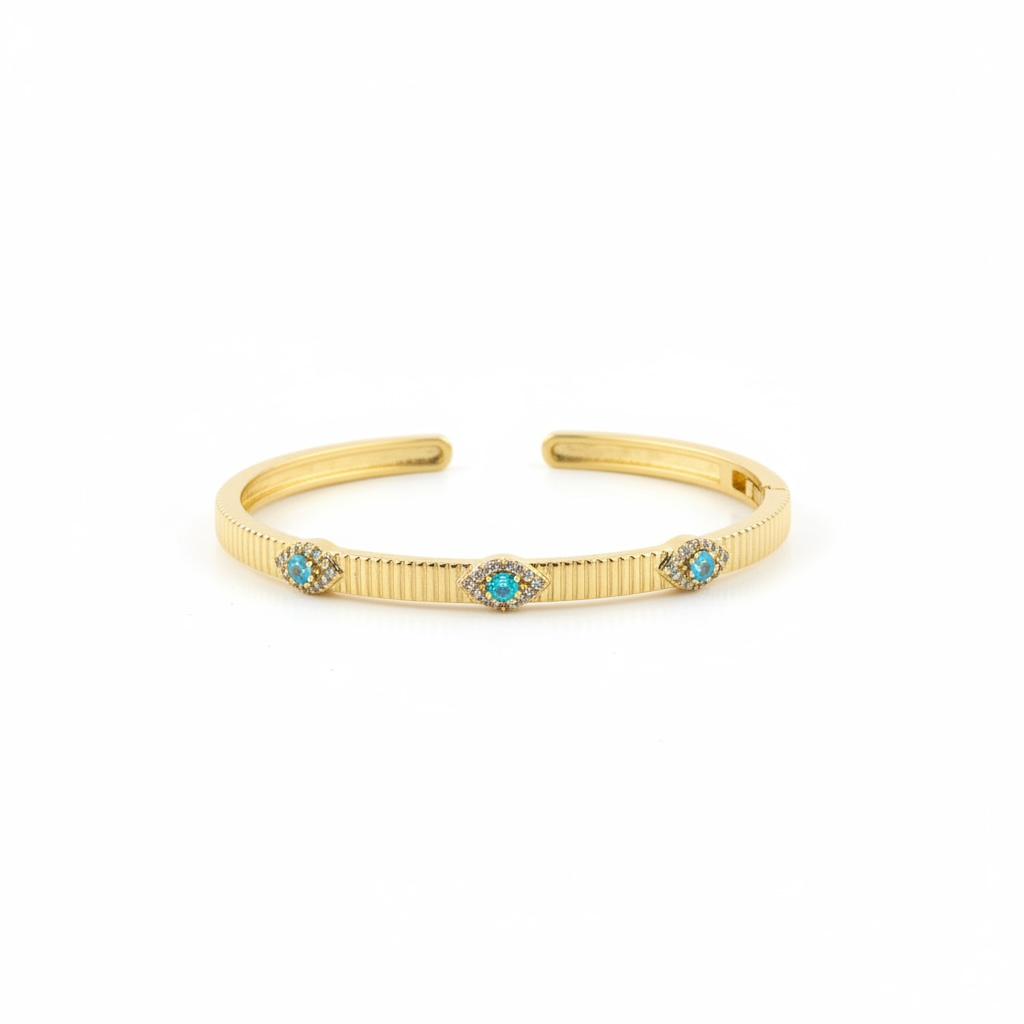Turquoise Guardian Gold Bracelet