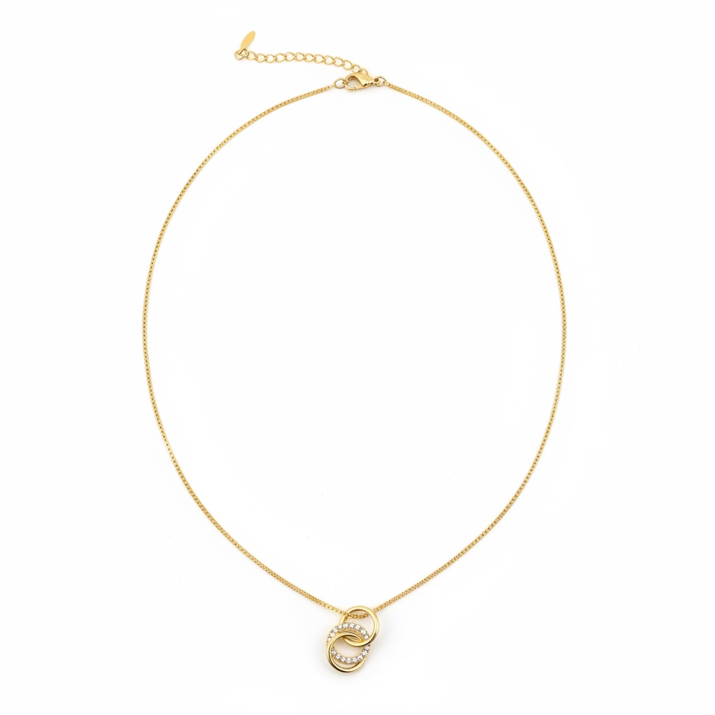 Linked in Love Gold Necklace